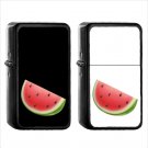 575 Watermelon - (1pcs) Oil Windproof Black Emoji Emoticon Lighters