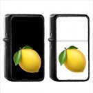 577 Lemon - (1pcs) Oil Windproof Black Emoji Emoticon Lighters