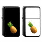 579 Pineapple - (1pcs) Oil Windproof Black Emoji Emoticon Lighters