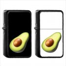 590 Avocado - (1pcs) Oil Windproof Black Emoji Emoticon Lighters