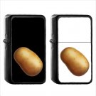 592 Potato - (1pcs) Oil Windproof Black Emoji Emoticon Lighters