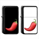 595 Hot Pepper - (1pcs) Oil Windproof Black Emoji Emoticon Lighters