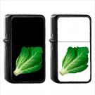 597 Leafy Green - (1pcs) Oil Windproof Black Emoji Emoticon Lighters