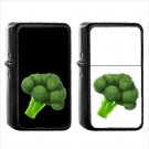 598 Broccoli - (1pcs) Oil Windproof Black Emoji Emoticon Lighters