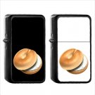 606 Bagel - (1pcs) Oil Windproof Black Emoji Emoticon Lighters
