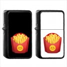614 French Fries - (1pcs) Oil Windproof Black Emoji Emoticon Lighters