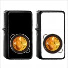622 Shallow Pan Of Food - (1pcs) Oil Windproof Black Emoji Emoticon Lighters