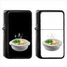 623 Pot Of Food - (1pcs) Oil Windproof Black Emoji Emoticon Lighters