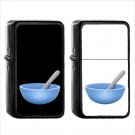 624 Bowl Spoon - (1pcs) Oil Windproof Black Emoji Emoticon Lighters