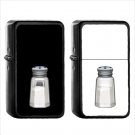 627 Salt Shaker - (1pcs) Oil Windproof Black Emoji Emoticon Lighters