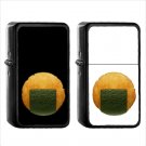 630 Rice Cracker - (1pcs) Oil Windproof Black Emoji Emoticon Lighters