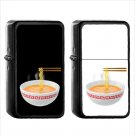 634 Steaming Bowl - (1pcs) Oil Windproof Black Emoji Emoticon Lighters