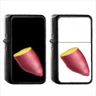 636 Roasted Sweet Potato - (1pcs) Oil Windproof Black Emoji Emoticon Lighters