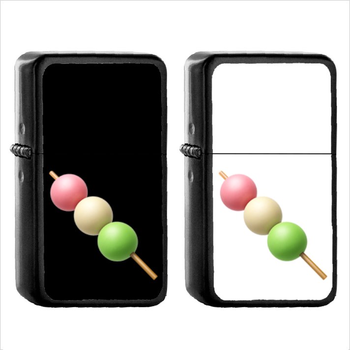 642 Dango - (1pcs) Oil Windproof Black Emoji Emoticon Lighters