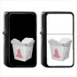 645 Takeout Box - (1pcs) Oil Windproof Black Emoji Emoticon Lighters