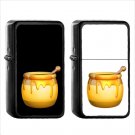 659 Honey Pot - (1pcs) Oil Windproof Black Emoji Emoticon Lighters