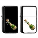 665 Bottle Popping Cork - (1pcs) Oil Windproof Black Emoji Emoticon Lighters