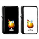 668 Tropical Drink - (1pcs) Oil Windproof Black Emoji Emoticon Lighters