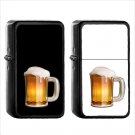 669 Beer Mug - (1pcs) Oil Windproof Black Emoji Emoticon Lighters