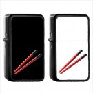 674 Chopsticks - (1pcs) Oil Windproof Black Emoji Emoticon Lighters