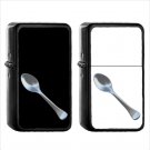 677 Spoon - (1pcs) Oil Windproof Black Emoji Emoticon Lighters