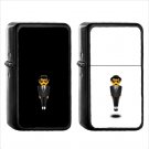 678 Man In Business Suit Levitating - (1pcs) Oil Windproof Black Emoji Emoticon Lighters