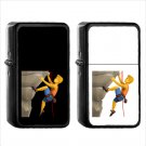 680 Man Climbing - (1pcs) Oil Windproof Black Emoji Emoticon Lighters