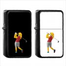 687 Woman Golfing - (1pcs) Oil Windproof Black Emoji Emoticon Lighters