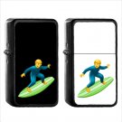 688 Surfer - (1pcs) Oil Windproof Black Emoji Emoticon Lighters
