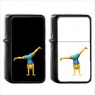 709 Person Doing Cartwheel - (1pcs) Oil Windproof Black Emoji Emoticon Lighters