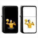 716 Man Playing Water Polo - (1pcs) Oil Windproof Black Emoji Emoticon Lighters