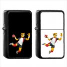 719 Man Playing Handball - (1pcs) Oil Windproof Black Emoji Emoticon Lighters