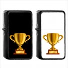 733 Trophy - (1pcs) Oil Windproof Black Emoji Emoticon Lighters