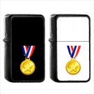 734 Sports Medal - (1pcs) Oil Windproof Black Emoji Emoticon Lighters