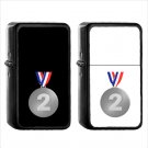 736 Second Place Medal - (1pcs) Oil Windproof Black Emoji Emoticon Lighters