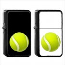 745 Tennis Racquet Ball - (1pcs) Oil Windproof Black Emoji Emoticon Lighters