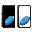 746 Flying Disc - (1pcs) Oil Windproof Black Emoji Emoticon Lighters