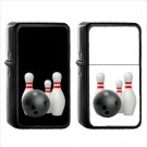 747 Bowling - (1pcs) Oil Windproof Black Emoji Emoticon Lighters