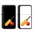 748 Cricket Bat Ball - (1pcs) Oil Windproof Black Emoji Emoticon Lighters