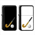 749 Field Hockey Stick Ball - (1pcs) Oil Windproof Black Emoji Emoticon Lighters