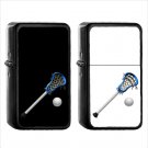 751 Lacrosse Stick Ball - (1pcs) Oil Windproof Black Emoji Emoticon Lighters