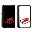 761 Sled - (1pcs) Oil Windproof Black Emoji Emoticon Lighters