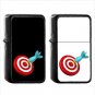 763 Direct Hit - (1pcs) Oil Windproof Black Emoji Emoticon Lighters