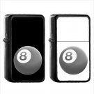 764 Billiards - (1pcs) Oil Windproof Black Emoji Emoticon Lighters