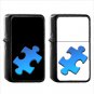 768 Jigsaw Puzzle Piece - (1pcs) Oil Windproof Black Emoji Emoticon Lighters