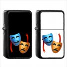 770 Performing Arts - (1pcs) Oil Windproof Black Emoji Emoticon Lighters