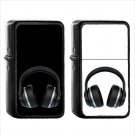776 Headphone - (1pcs) Oil Windproof Black Emoji Emoticon Lighters