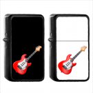778 Guitar - (1pcs) Oil Windproof Black Emoji Emoticon Lighters