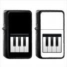 779 Musical Keyboard - (1pcs) Oil Windproof Black Emoji Emoticon Lighters
