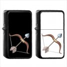 784 Bow Arrow - (1pcs) Oil Windproof Black Emoji Emoticon Lighters